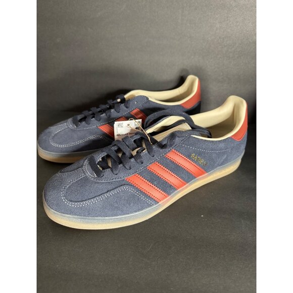 NEW Adidas Gazelle Indoor Sneaker Legend Ink Preloved Ruby White Men's US 12 - Picture 4 of 8